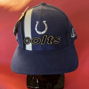 Vintage Indianapolis Colts Logo Athletic Adjustable Hat Cap NWT 1990's Pro Line